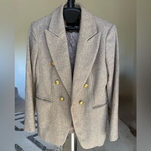 Banana Republic Herringbone Wool Blazer